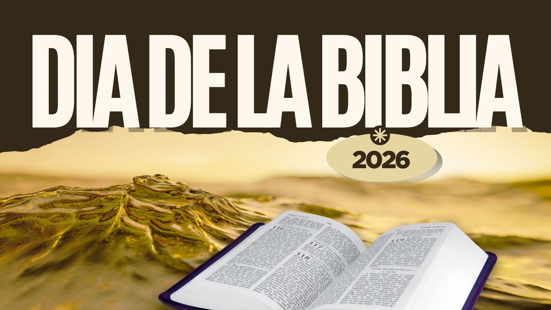 Biblia abierta con luz cálida