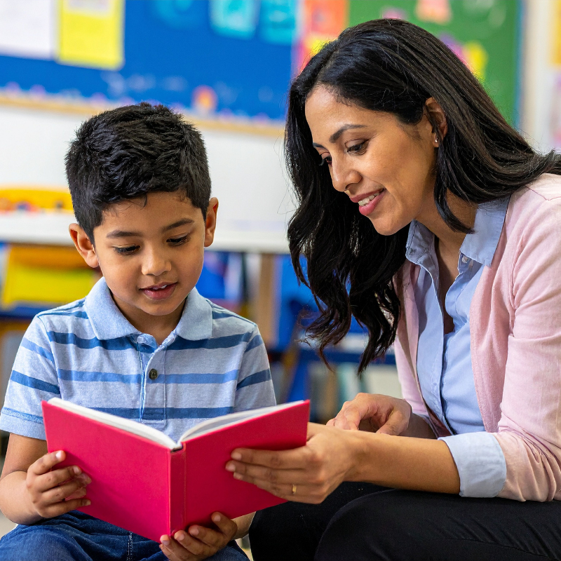 Estudiantes recibiendo orientación y apoyo emocional