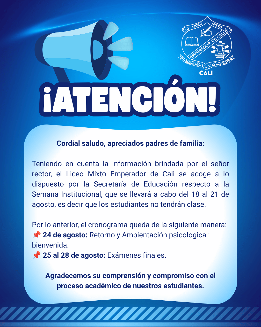Anuncio del Liceo